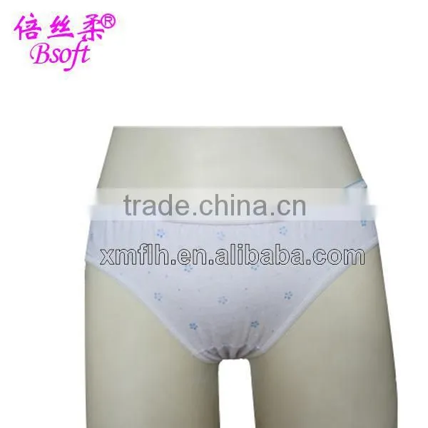 Good quality disposable cotton underwear 2014