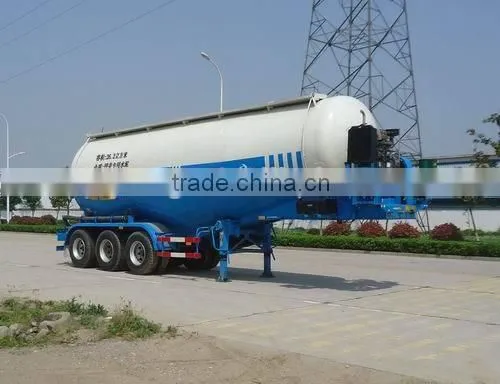 28-60CBM Bulk Powder Tanker Trailer Bulk Cement Tankers For Sale