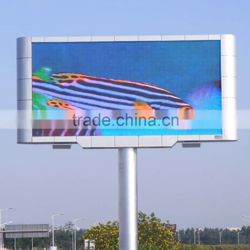 PH10 Outdoor Advertising LED Display 5.76 x 2.88 m DIP346 LED Type