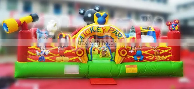 Commercial inflatable mickey mouse park for outdoor