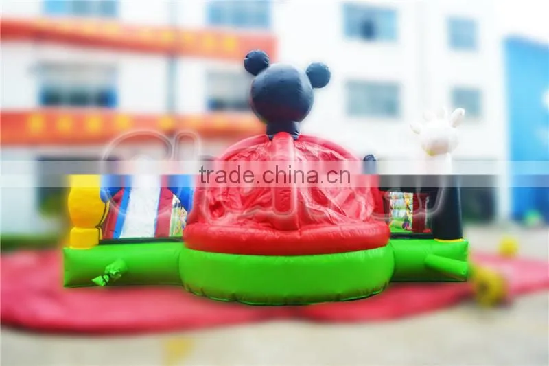 Commercial inflatable mickey mouse park for outdoor