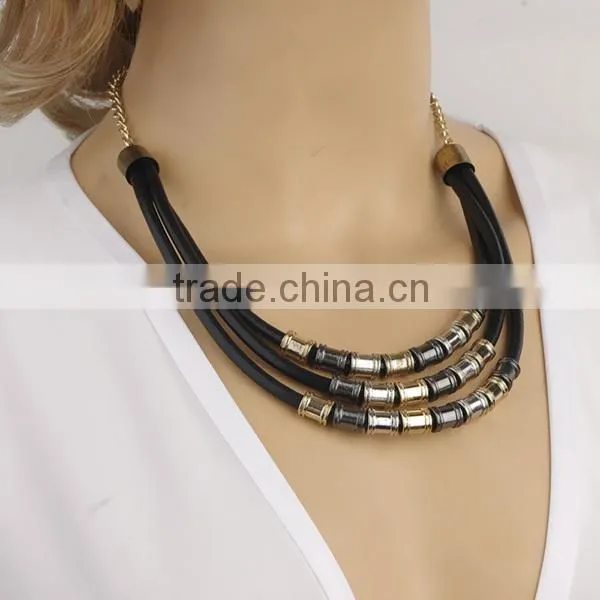 double-deck arrows fashion long thin chain necklace
