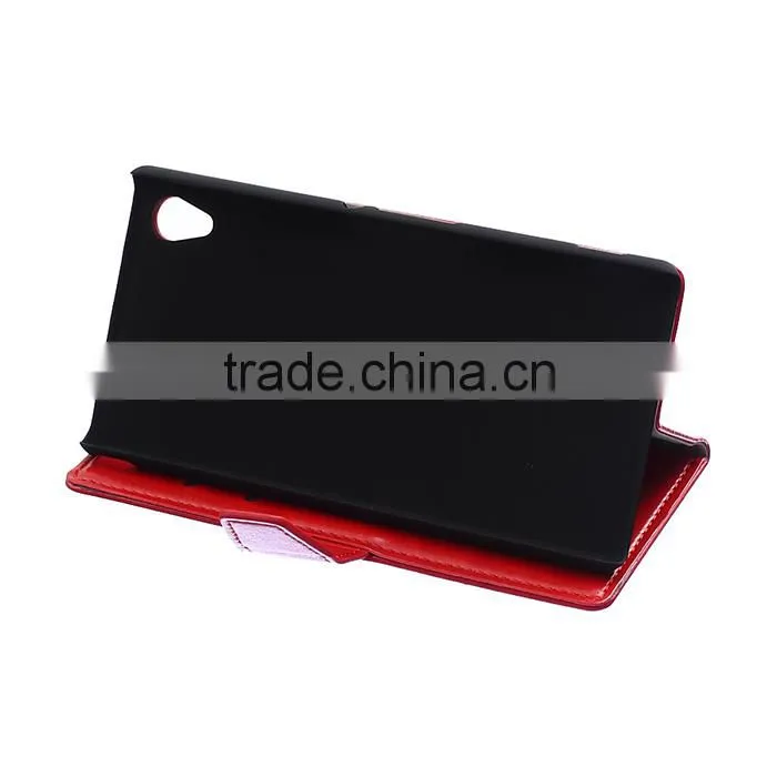 Wholesale Flip Cover Leather Case For Sony Xperia M4 Aqua,For Sony Xperia M4 Aqua Book Cover Stand Case
