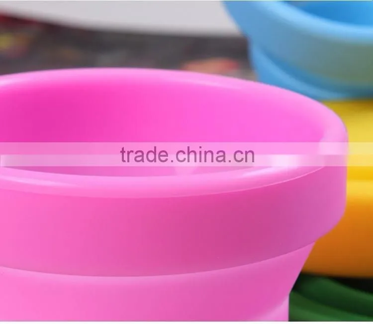 BPA Free silicone folding cup,Heat Resistance silicone folding cup,FDA/LFGB Standard silicone folding cup