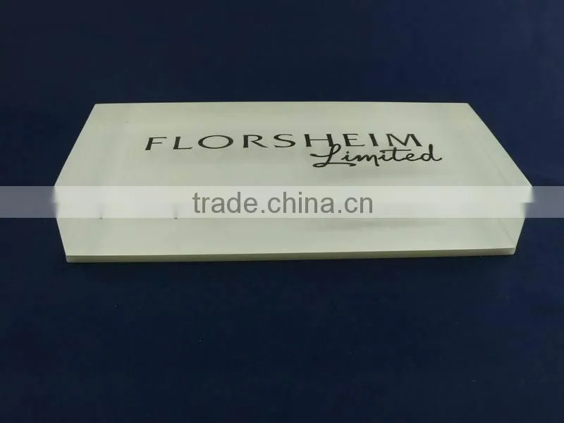 acrylic logo block with printing/engraving