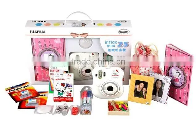 Cute Gift Package Fujifilm Instax MINI 25 Hello Kitty Instant Film Camera