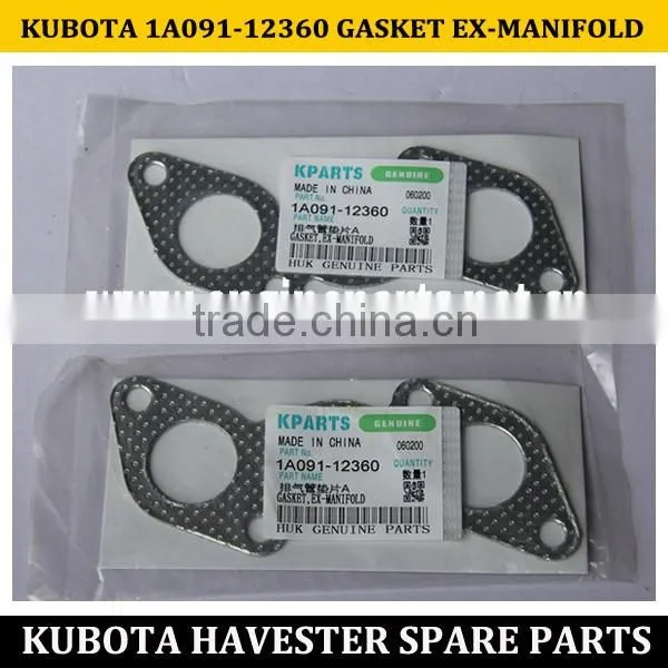 HIGH QUALITY OF KUBOTA DC70 DC60 PARTS KUBOTA 1A091-12360 GASKET EX-MANIFOLD