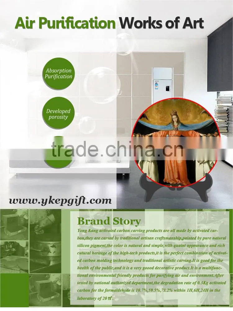 Hot sale famous popular exquisite painted religious figurines decor plate arts international