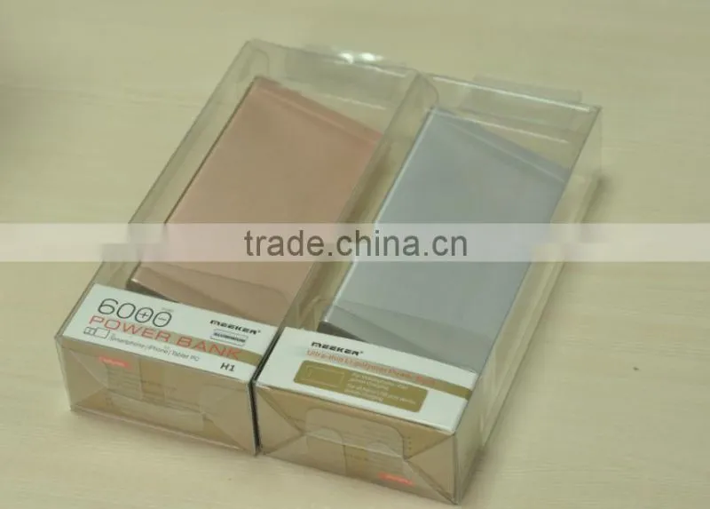 2016 Super Slim Portable High Capacity 6000mah Power Bank For Mobile Phone and Tablet