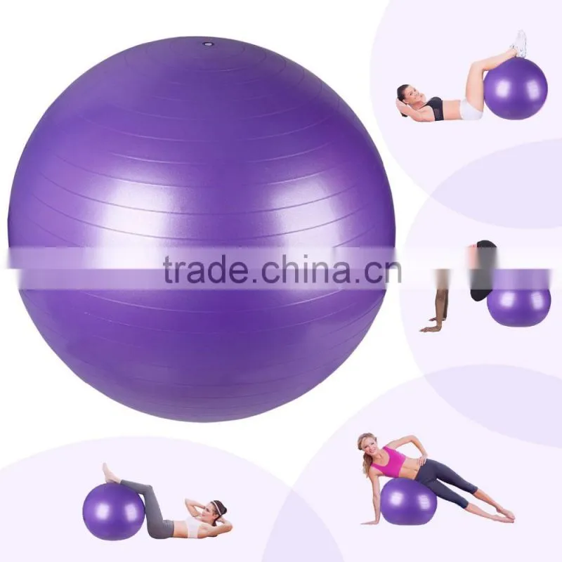 Ningbo Virson Anti Burst Tested PVC Yoga Ball with Custom logo