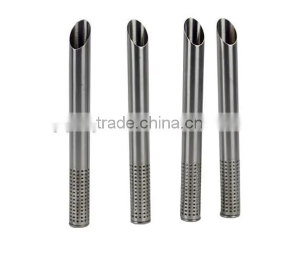 Stainless Steel Filter Tea Sticks Teaspoon Colander Tea Strainers Oblique Tea Stick Tube