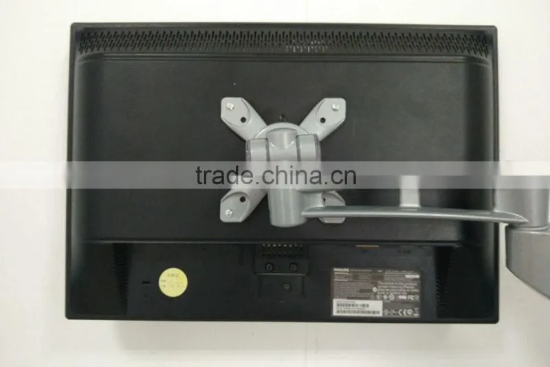 Modern Appearance lcd arm support clamp mount and grommet mount hanging dual monitors screens lcd arm