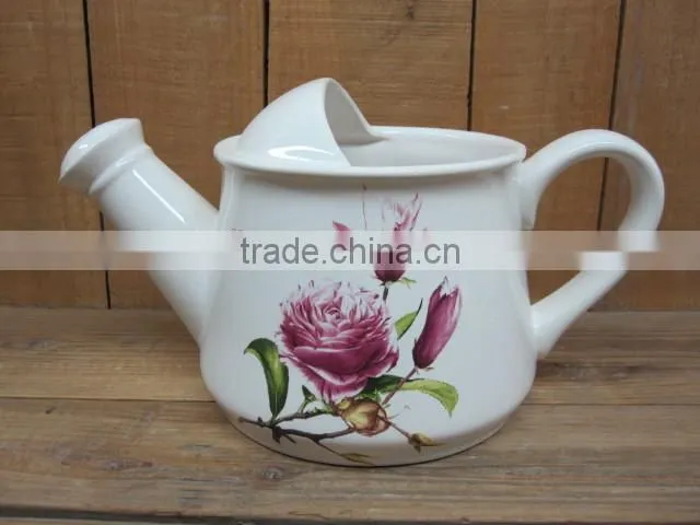 Factory direct sale ceramic water jug with handle