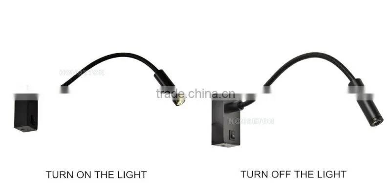 Gooseneck hotel bedside led reading lamp,hotel bedside led reading lamp,led reading lamp WL1055