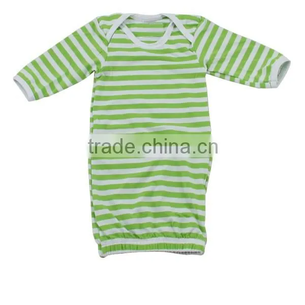 Infant baby girls stripe spring gowns sleeping long sleeve gowns winter wear pajamas girls sleeping gowns