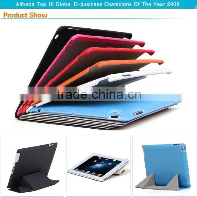 New arrival folded nice PU holder for ipad K8429U