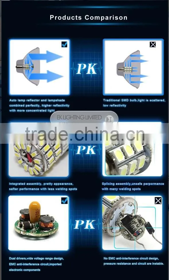 Waterproof high power car led lights wholesale,Canbus T10 t20 w21/5w 7443 led car led light,led car light/t10 led bulb