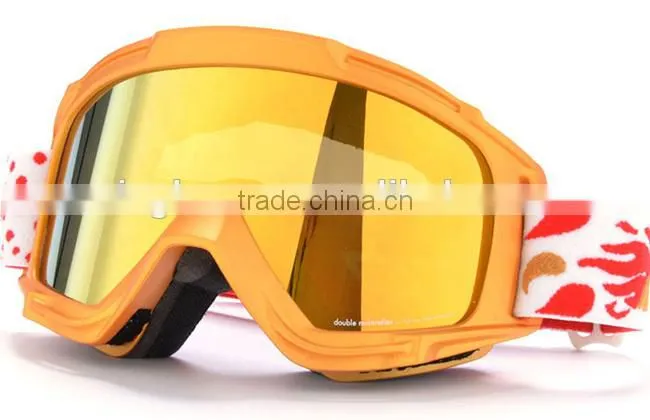 High quality TPU frames snow goggles with dual PC lens