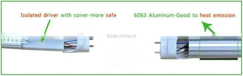 140LM-150LM/W LED tube T8 18W 4feet with CE PSE 3 years warantty