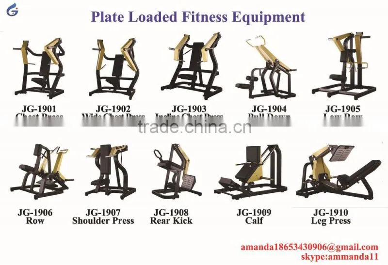 Pure strength plate loaded gym type LEG PRESS