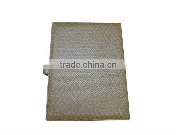 High quality mangetic business leather portfolio/folder with calculator