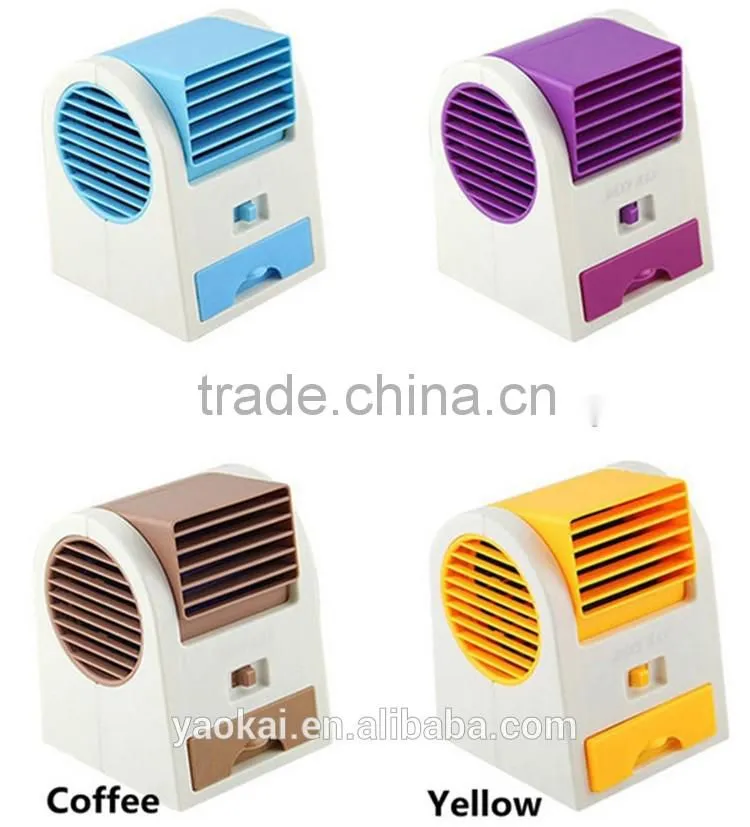 2016 NEW Hot Portable USB Mini Small Fan Cooling Desktop USB battery two way power Air Conditioner Bladeless fan