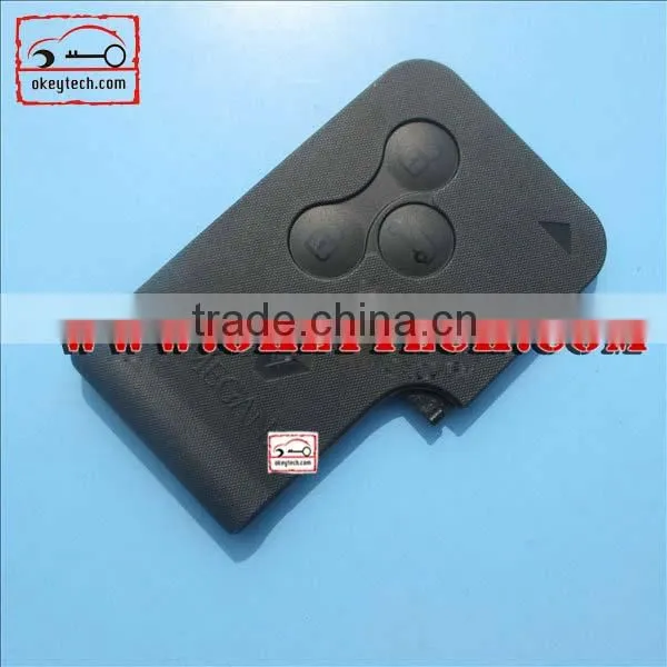OkeyTech Renault Megane 3 buttons smart card cover without blade for renault megane key card