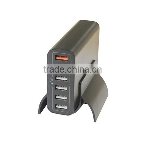 6 ports USB qc 2.0 quick charger and intelligent smart charger for mobile phone