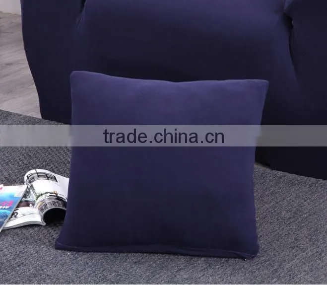 Popular elastic stretch leather sofa slipcover sapphire blue008