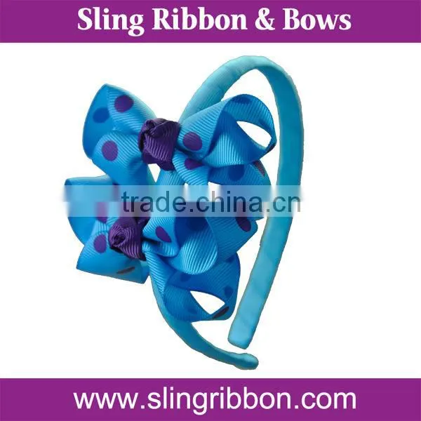 China Factory Handmade Ribbon Bows Headband