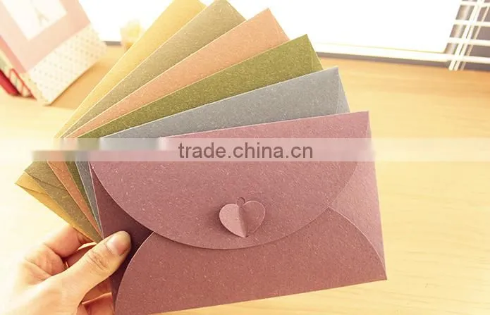 button envelopes for party and wedding with yellow green black white red pink colour