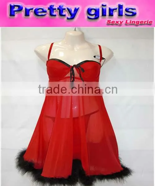 Top quality Open Girls Babydoll Dress (m3423)