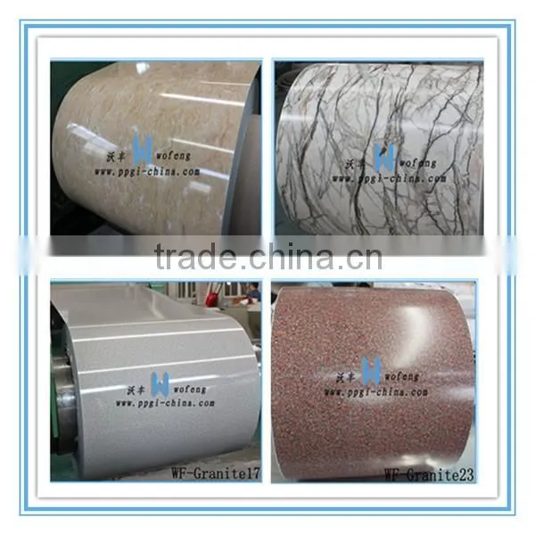 PVC film laminated PPGI steel sheet in coil