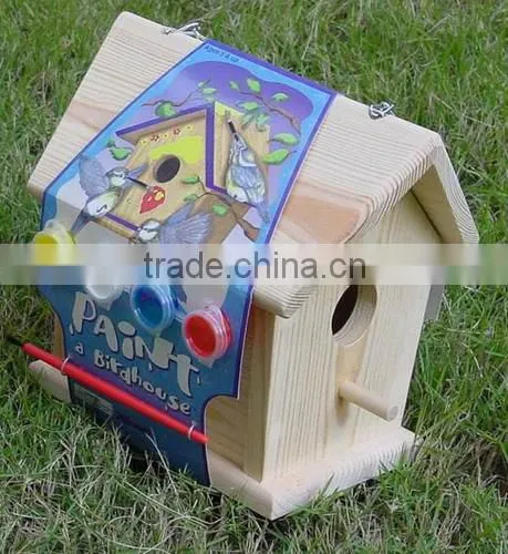 Outdoor Toy Wood Bird House