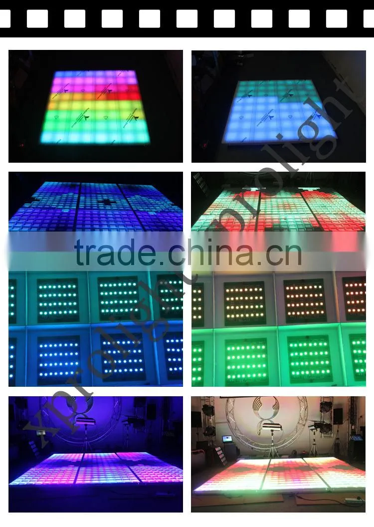 Christmas using satge light 3in1 pixel dance floor,led RGB color can mapping number and dispaly video