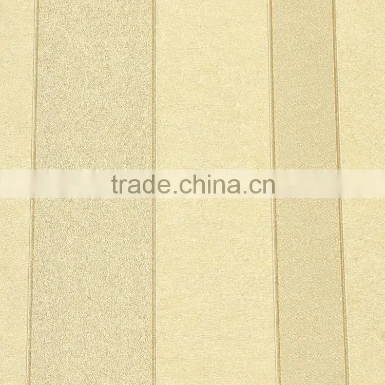 black /gold/blue/ white stripe wallpaper for hotel rooms