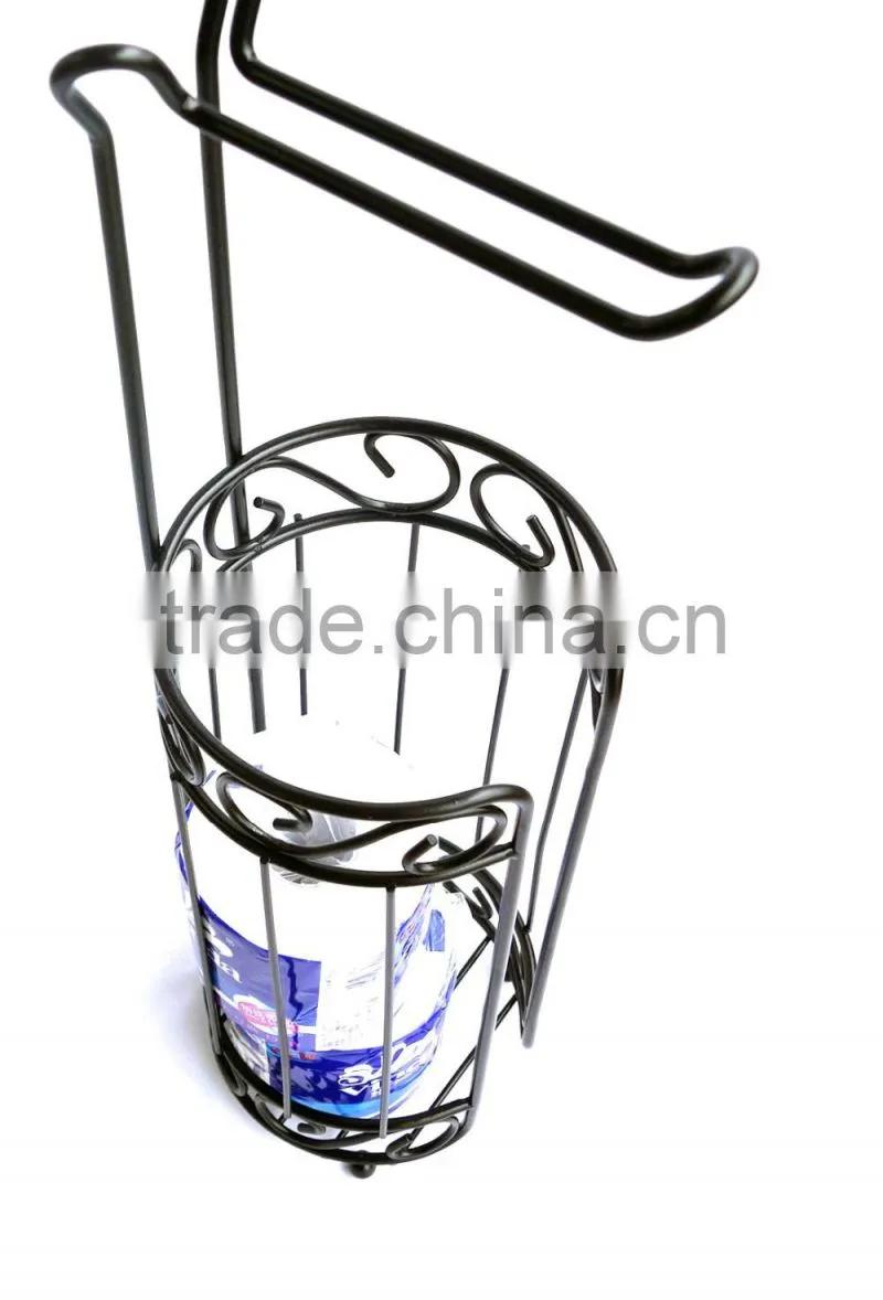 Homestar Waterproof Toilet Paper Holder Free Standing Stainless Toilet Paper Holder