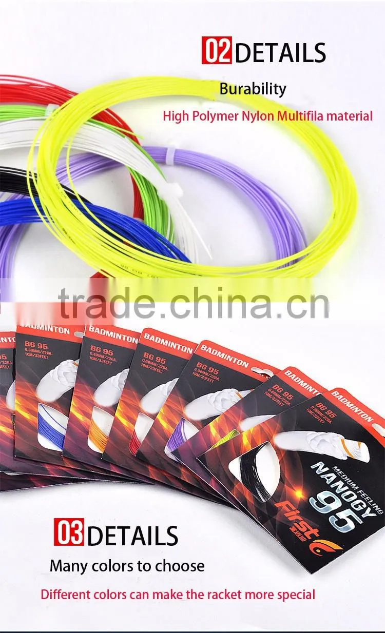 Cheap nylon string badminton high quality string