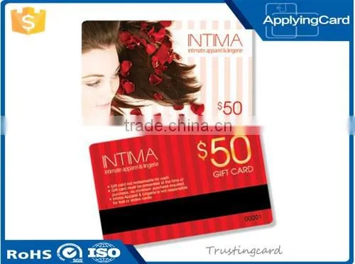 CR80 size contactless smart card pvc rfid card with magnetic stripe used on loyalty card