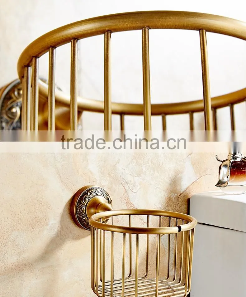 88951F batnroom accessory soap dish archaize hotel use Bath basket toilet paper holder with shelf