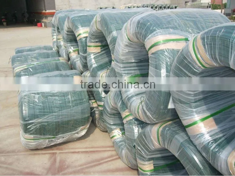 green pvc coated wire
