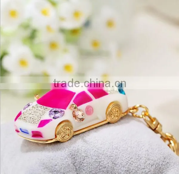 2014 Fashion Drip Rhinestone Mini car Keychain ZTKC-190