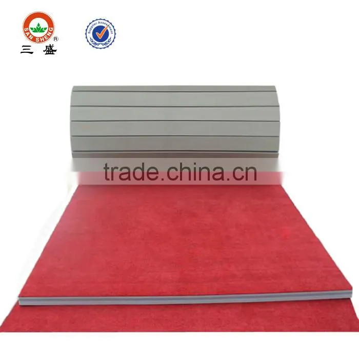 flexi roll with carpet face ,Roll up wrestling mat, cheerleading mats ,flexi roll gymnastic mats