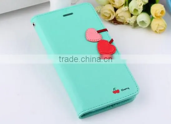 Magnetic Side Flip Book wallet cell phone case for iphone