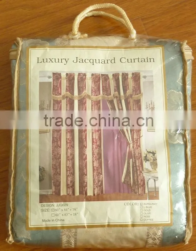 Jacquard Curtain with Lining (with Tassels)