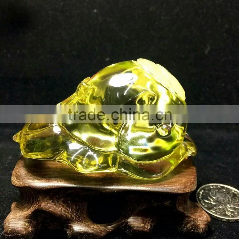 Hot sale business gift Nature citrine crystal snail