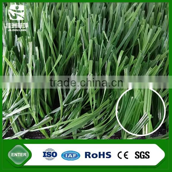 Dimond shape green artificial turf for sports palyground with rubber backing