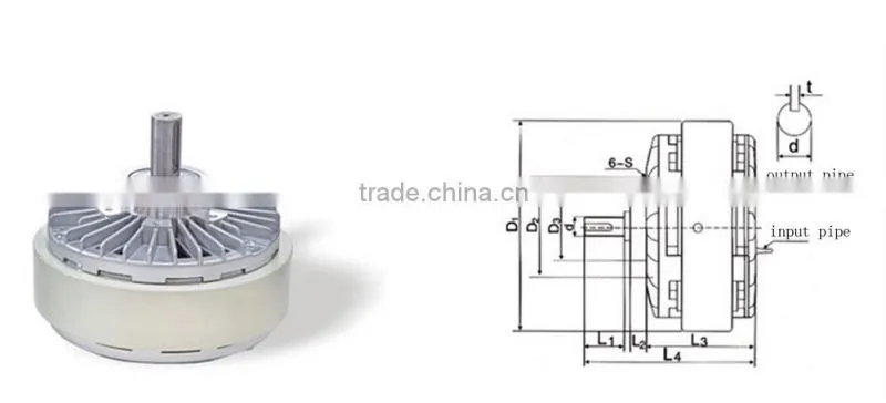 China manufacturer high quality low price TZXA-1 magnetic powder brake