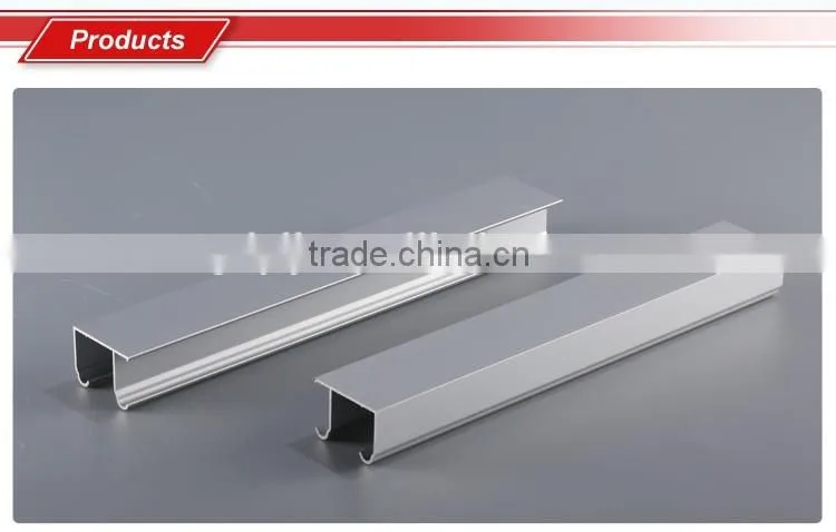 Anodized sand blasting aluminum section for window and door