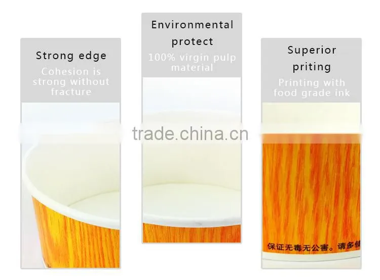 Wholesale noodle bowl disposable paper soup bowl